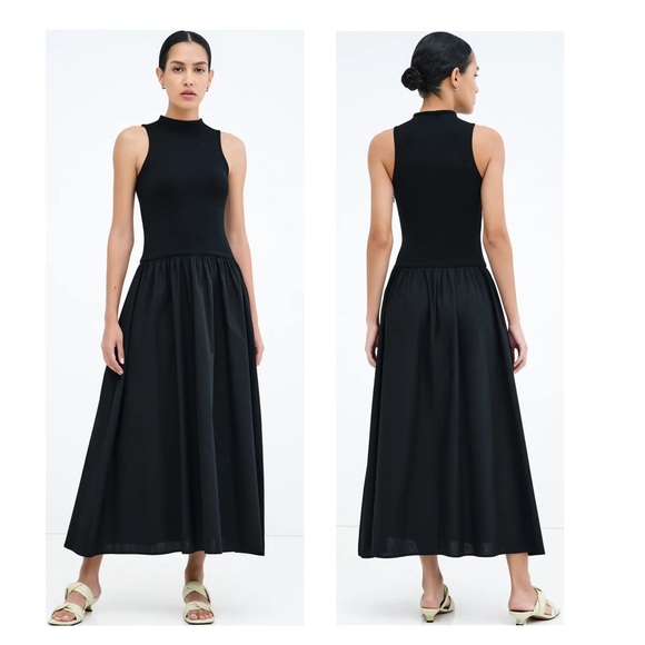 Marcella NYC Dresses & Skirts - Marcella NYC Montrose Black Sleeveless Fit & Flare Maxi Dress Medium